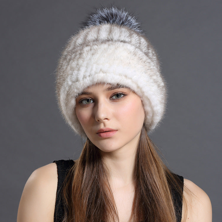 Mink fur hat