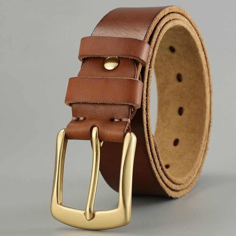 Handmade Casual Trend Men's Belts Cowhide